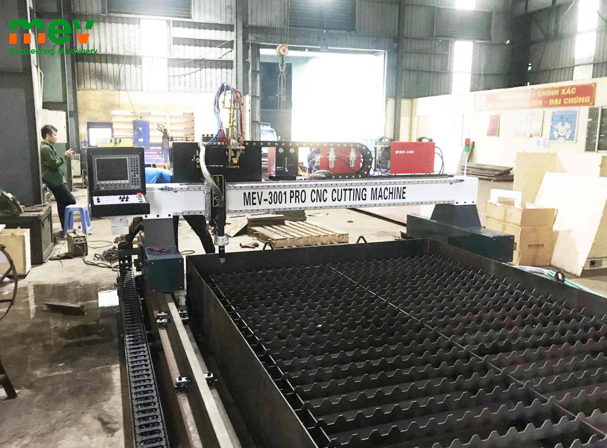 Máy cắt cnc hạng nặng | MEV lắp đặt máy cắt cnc hạng nặng tại Tam Nông, Phú Thọ