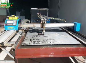 máy cnc cắt hoa văn | Lắp đặt máy cắt CNC mini 2 ray 1600pro + nguồn plasma E100