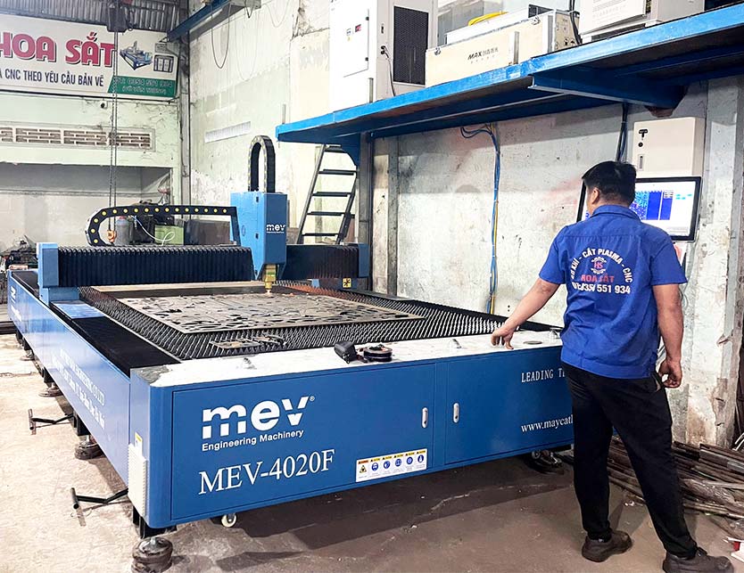 Bàn giao máy cắt laser 6kw tại Bến Tre