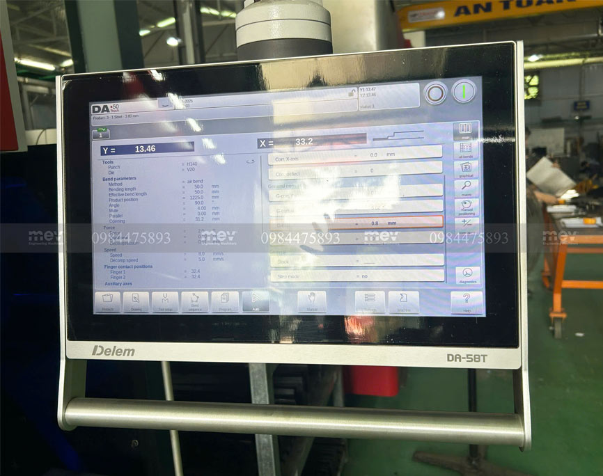 Bộ điều khiển Delem DA-58T | bộ điều khiển máy chấn CNC
