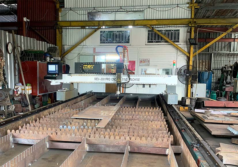 MEV lắp đặt máy cắt cnc 3001pro tại Hải Phòng