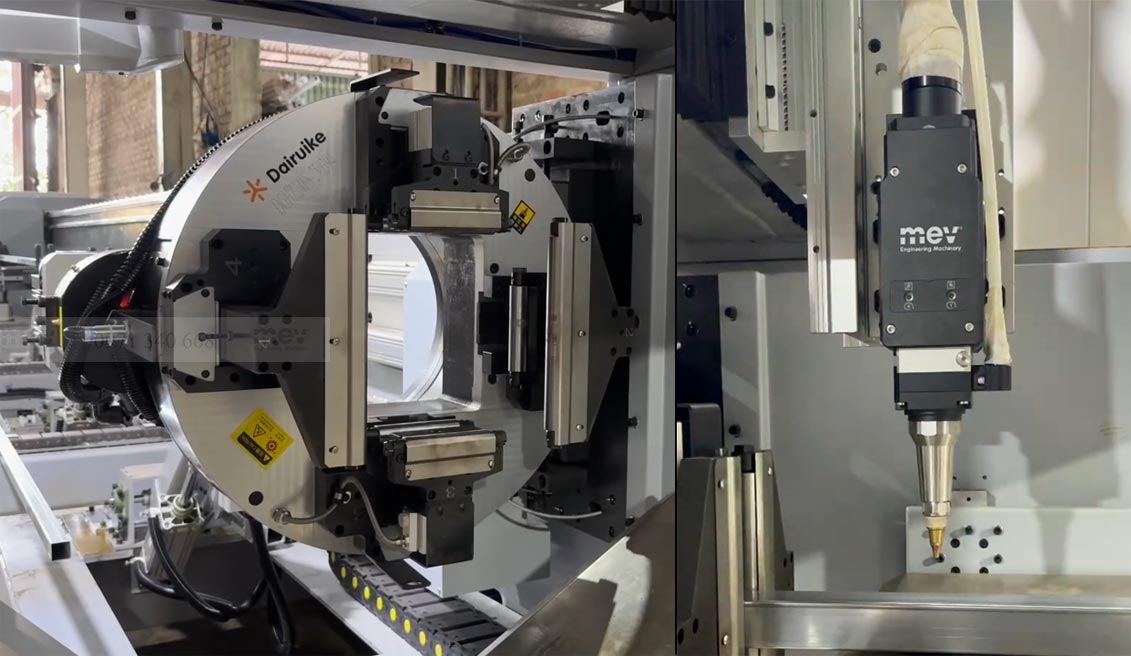 MEV lắp đặt máy cắt ống laser G2560 tại Bắc Giang