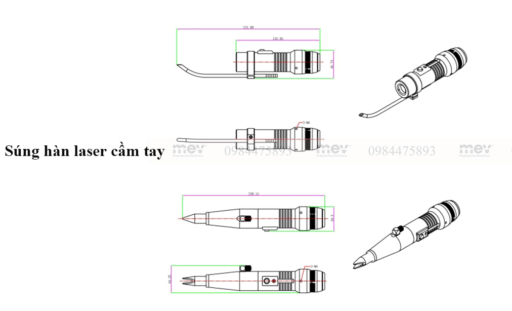 Máy hàn xung QCW | Máy hàn laser cầm tay