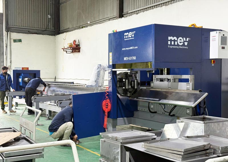 MEV Bàn Giao Máy Laser Cắt Ống 6m Công Nghệ Mới Tại Hoài Đức