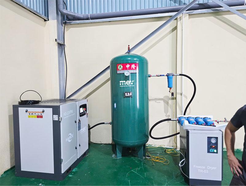 MEV Bàn Giao Máy Nén Khí HD-22VPM Tại Hà Nội