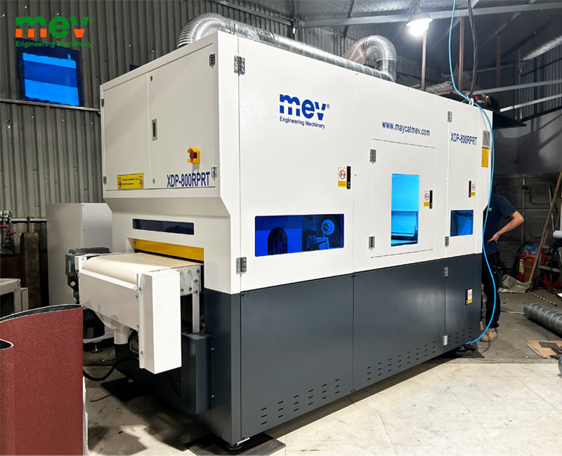 MEV bàn giao máy mài bavia kim loại 4 trạm tại Hà Nội