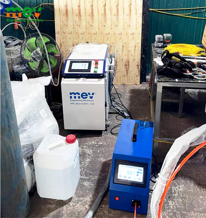 MEV bàn giao máy hàn laser tại Nghệ An LF-1500W