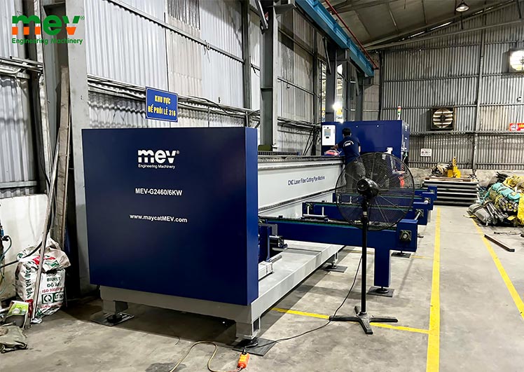 MEV bàn giao máy cắt ống laser 3D tại Hà Nội - Công ty Đương Đại