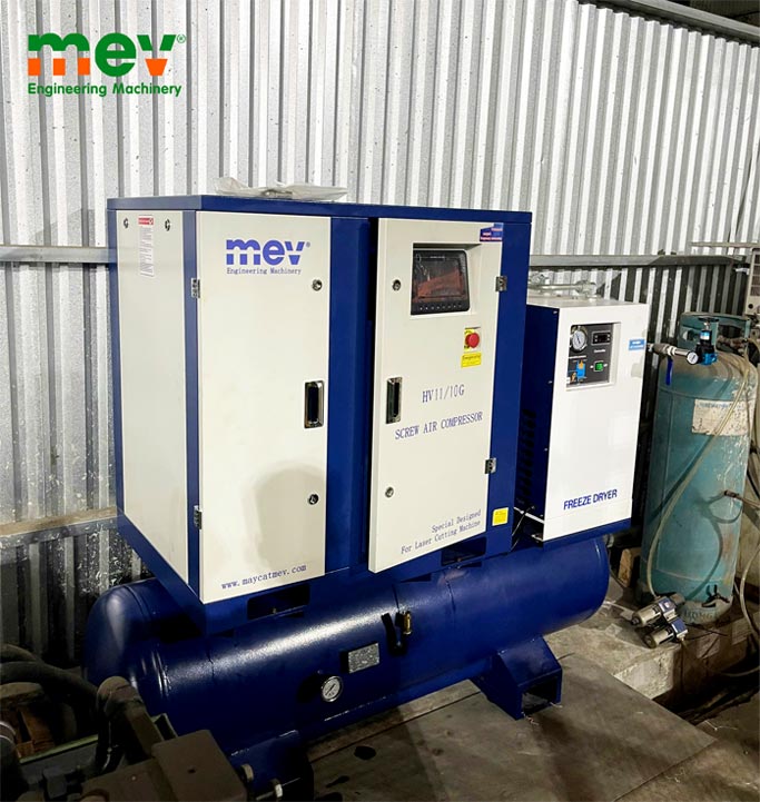Bàn giao máy nén khí 10bar áp suất thấp tại Thạch Thất, Hà Nội