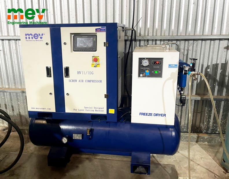 Bàn giao máy nén khí 10bar áp suất thấp tại Thạch Thất, Hà Nội