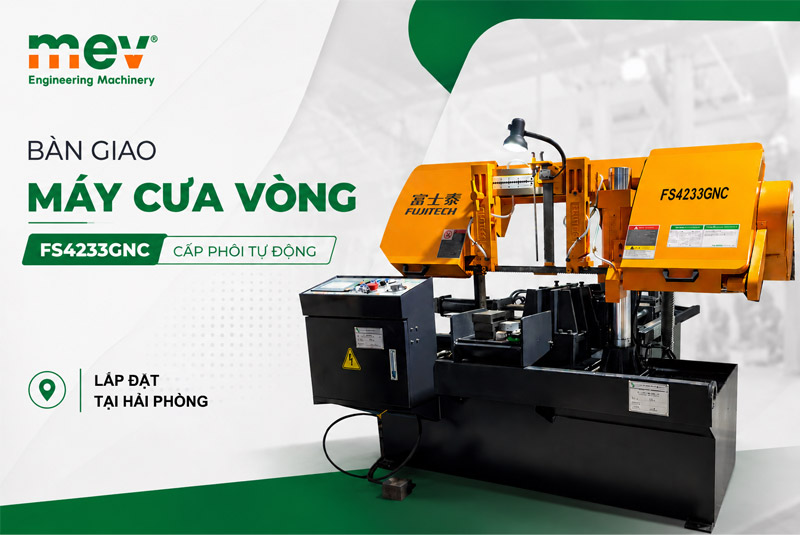 lắp đặt máy cưa vòng tự động FS4233GNC tại Hải Phòng